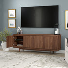 Hudson&Canal Aelin TV Stand for TV's up to 75" - Satin Walnut-Product Dimensions: 15.5" L x 68" W x 26" H