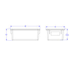Jonti-Craft Cubbie-Tray - Clear - 3 Pack-Dimensions: 8.6"W x 13.5"D x 5.3"H