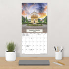 DateWorks 2026 16-Month Wall Calendar - 12" x 12" - Exotic Destinations - Bilingual-Features monthly pages for January to December 2026, as well as the last 4 months of 2025