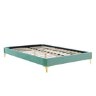 Modway Sutton Performance Velvet King Bed Frame - Mint-King Bed Frame