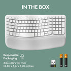 Logitech Wave Keys Wireless Ergonomic Keyboard with Cushioned Palm Rest - Off White-10