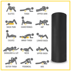 Everlast RX 18" Eva Foam Roller - Black-High-density foam