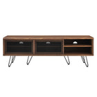 Modway Nomad 59" TV Stand - Walnut-Weight Capacity: 200 lb