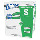 Ziploc Sandwich Bags - 500 Pack-Our new triple system seal features an extended tab, easy grip texture and a double zipper.
