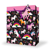 Millbrook Studios Juvenile Birthday Gift Bags - Large - Unicorns - 12 Pack (47579)-12.75" x 5.38" x 10.38"