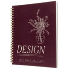 Gry Mattr Design Book - 98 lb - Coil Bound - 60 Sheets - Burgundy-Coil bound