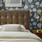 Modway Lily Vegan Leather Twin Size Headboard - Mushroom-Dense Foam Padding