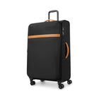Bugatti Cannes 29" Softside Spinner Check-in Luggage - Black-Made of lightweight polyester with PU trims