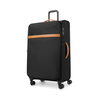 Bugatti Cannes 29" Softside Spinner Check-in Luggage - Black-Made of lightweight polyester with PU trims