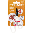 Fiskars 5" Pointed-tip Non-Stick MVP Scissors - Baseball-Innovative, safety-edge blades feature a safer blade angle ​