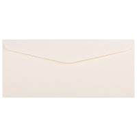 JAM Paper #10 Business Envelopes, 4 1/8 x 9.5, Strathmore Natural White Linen, 1000 Pack (191170B)-Natural white