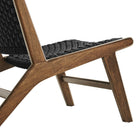 Modway Saoirse Woven Rope Wood Accent Lounge Chair - Walnut Black-8