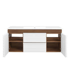 Modway Render 48" Wall-Mount Bathroom Vanity - White/Walnut/White-7