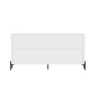 Manhattan Comfort Abbey Modern Bookcase and Sideboard - White - Set of 2-30 Day Limited Manufacturer's Warranty