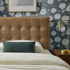 Modway Lily Vegan Leather Twin Size Headboard - Toast-Dense Foam Padding