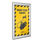 SECO Snap Poster Frame Case - 8.5 x 11 Inches - Silver-Easily switch posters without removing the frame from the wall