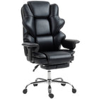 HOMCOM Big and Tall Overstuffed Desk Chair with Spring Pack - 400 lbs Capacity-Pocket springs paired with soft shaped foam, plus thick padding and wide seat, provide sofa-like support