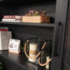 Sauder Tiffin Line Hutch - Raven Oak-5 Year Limited Manufacturer Warranty