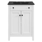 Modway Nantucket 24" Bathroom Vanity - White/Black-Modern Bathroom Vanity