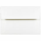 JAM Paper A2 Strathmore Invitation Envelopes - 4.375" x 5.75" - Bright White Wove - 50 Pack (191151I)-Bright White Wove
