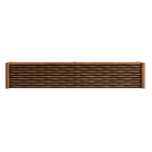 Modway Emric Wave 71" Wall-Mounted TV Cabinet - Walnut-Push-to-Open Hardware