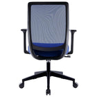 Staples Essentials Mesh Back Fabric Task Chair - Blue-Tilt with adjustable tension control for comfort