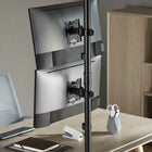 IntekView MS200 Vertical Pole Mount Dual-Screen Monitor Mount -Cable clip for cable management and maintaining a clean and organized environment