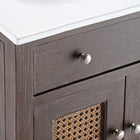 Modway Lilo 24" Bathroom Vanity - Grey/White-Mindi Wood Construction