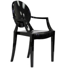 Modway Casper Dining Armchairs - Black - 2 Pack-Stackable