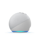Amazon Echo Dot 4th Generation - Glacier White-Stream songs from Amazon Music, Apple Music, Spotify, SiriusXM, Deezer and others. Play music, audiobooks, and podcasts throughout your home with multi-room music