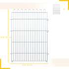 PawHut 36" H Foldable 8 Panel Dog Playpen - Black-Folds flat FOR compact storage when NOT in use