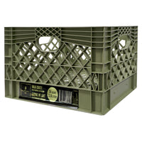 Modern Homes Milk Crate - 24 qt - Army Green-Large 24-quart capacity for bulkier storage needs