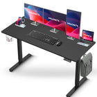 IMHome Height Adjustable Electric Standing Desk with 3 Memory Settings - 55" x 24" - Black Top/Black Frame-Elevate your workspace with the IMHome Electric Standing Desk, a versatile and feature-rich solution for home offices and professional setups. This sit-stand desk offers smooth electric height adjustments from 28" to 47" (72cm to 118cm), allowing you to seamlessly switch between sitting and standing. With a built-in 3 memory settings, you can save your favorite height settings for ultimate convenience.