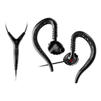 Yurbuds Focus Pro Behind The Ear Earloops with Dry Mic, Black-Yurbuds TwistLock into place for a secure fit that never falls out, even under the most intense workout conditions