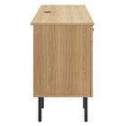 Modway Chaucer 55.5" Office Desk - Oak-Durable Particleboard Construction