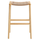 Modway Saoirse Woven Rope Wood Bar Stool - Natural Natural - Set of 2-8