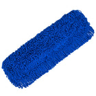 Gritt Commercial Microfiber Looped Dust Mop Pad Head - 24" x 5" - Blue-Microfiber mop head ensures efficient cleaning