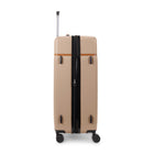 Bugatti Cannes Collection 30.50" Hardside Checked Spinner Luggage - Taupe-Zipper-release expansion system for 20% more packing space