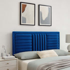 Modway Believe Channel Tufted Performance Velvet Full/Queen Headboard - Navy-Performance Velvet Upholstery