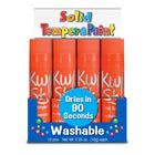 Kwik Stix Solid Tempera Paint Sticks - Orange - 12/Pack - 2 Pack-The fast, 90 second dry time formula you love