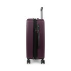 Bugatti Bordeaux Hardside Spinner Luggage - 26" - Fig-Lined interior with dividing panel, practical pockets, and tightening straps to keep content organized and in place