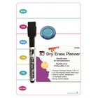 Charles Leonard Mini Magnetic Dry Erase Planning Boards with Marker & Magnet, Set of 12-Planners feature a different colour for each day of the week and ample writing space to pen in all of your commitments and reminders!