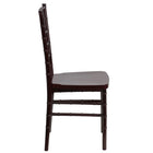 Flash Furniture HERCULES PREMIUM Series Mahogany Resin Stacking Chiavari Chairs - 2 Pack-Stack Quantity: 8
