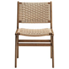 Modway Saoirse Woven Rope Wood Dining Side Chair - Walnut/Natural - 2 Pack-10