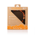 Planet Buddies Kids Furry Wired Headphones - Orange/Black (Tiger)-100% recyclable packaging, with no plastic used