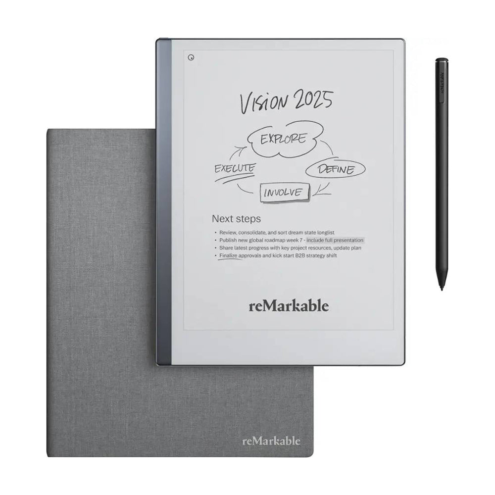 reMarkable 2 Paper Tablet with Marker Plus and Polymer Weave Book