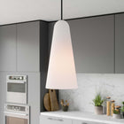 Modway Beacon 1-Light Pendant Light - Opal/Satin Brass-Ceiling Canopy