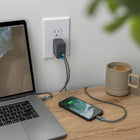 Nimble Wally 65W USB-C PD and USB-A GaN Wall Charger-BPA & PVC-Free