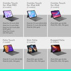 Logitech Folio Touch Keyboard Case for iPad Air 11" (M2) / (M3) / (M4) & iPad Air (5th generation) - Graphite-Adjustable Kickstand: Kickstand with 40 degree range of angles combines with a foldable keyboard for a true view and sketch mode with nothing in the way