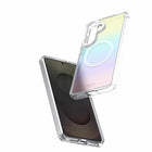 Avana Cosmic Frost Cell Phone Case with Magnets for Galaxy S26+ - Violet-Extra strong magnets between two plates for a flat surface